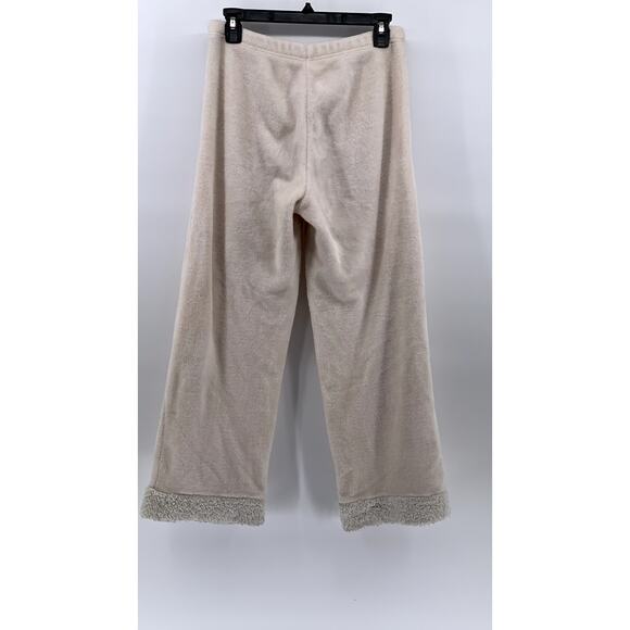 LOVE HIP Women's Light Pink Fleece Sherpa Lined Pull-On Wide-Leg Pant SZ M-L - Picture 2 of 10